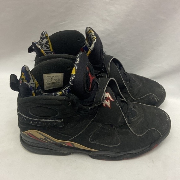 Nike Air Jordan Retro Playoff 8 Black Red Size 10 2007 Release - Picture 3 of 13